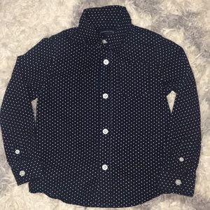 Polka-Dot Button-Down Shirt by French Toast